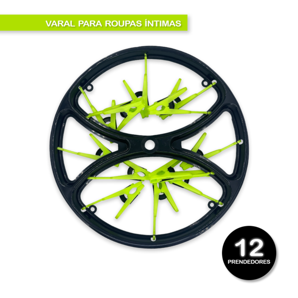Varal Para Roupas Íntimas Com 12 Ou 24 Pregadores 12 Prendedo