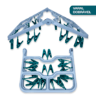 Varal Para Roupas Íntimas Com Pregadores Compacto E Versátil