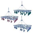 Varal Para Roupas Íntimas Com Pregadores Compacto E Versátil