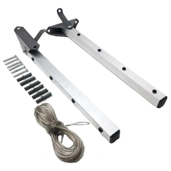 Varal Recolhivel De Roupa Para Varanda Quintal De Aluminio