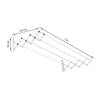 Varal Retrátil Aço 1M Maxeb