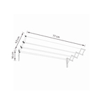 Varal Retrátil Aço 77cm Maxeb