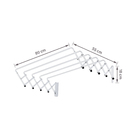 Varal Retrátil Aço 80cm Design Italian Maxeb