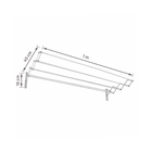 Varal Retrátil Alumínio 1M Maxeb