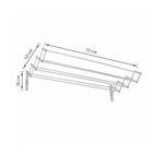 Varal Retrátil Alumínio 77cm Maxeb