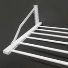 Varal Retratil De Parede 6 Varetas Aluminio 60 Cm Branco