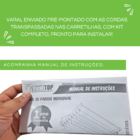 Varal roupas Individual De Parede casa e apartamento 120cm X