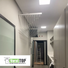 Varal roupas Individual De Parede casa e apartamento 150cm X