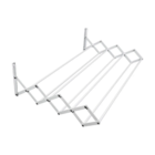 Varal Sanfonado 60cm X 07 Varetas - Em Alumínio Branco