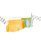 Varal Sanfonado Aço Branco Resistente 80 Cm De Largura Secalux