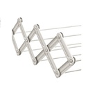 Varal Sanfonado Aço Branco Resistente 80 Cm De Largura Secalux