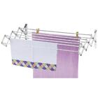 Varal Sanfonado De Parede Alumínio 60cm Estendedor De Roupa R