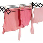 Varal Sanfonado De Parede Retrátil 1 Metro Em Aço - Mor Cor P