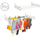 Varal Sanfonado De Parede Retrátil Suspenso 100 Cm Para Roupa