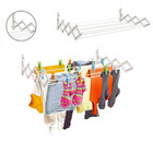 Varal Sanfonado De Parede Retrátil Suspenso 80 Cm Para Roupas