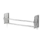 Varal Sanfonado De Parede Retrátil Suspenso 80 Cm Para Roupas