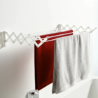 Varal Sanfonado Parede Dobrável Retrátil 80cm