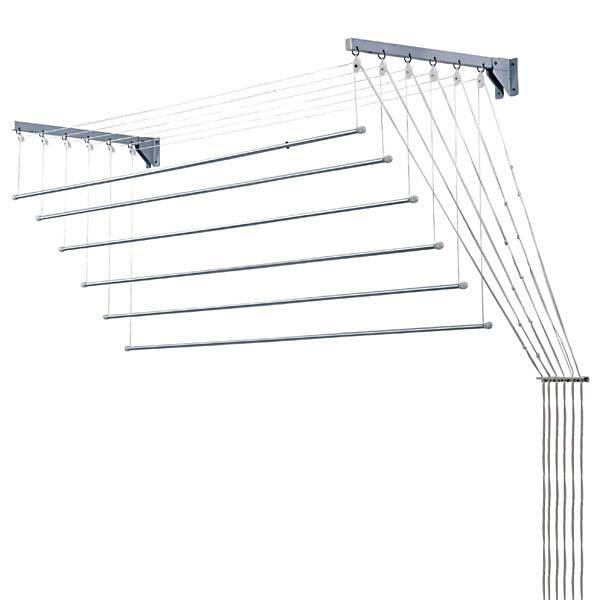 Varal De Teto Ou Parede Aco 1 20m Pratico Secalux Leroy Merlin Modelo sobe e desce através de varetas independentes,ótima solução para forro falso, teto de gesso, etc. varal de teto ou parede aco 1 20m pratico secalux