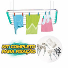 Varal Teto Alumínio 100cm - Gibafer, Tamanho: 100cm