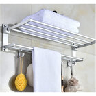 Varal Toalheiro Duplo Prateleira Porta Toalha Roupa Banheiro