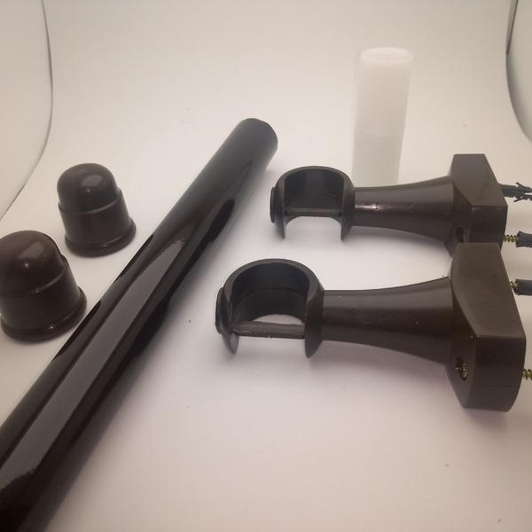 Varão Cortina Alumix, Ilhos Grosso Simples, 2m, 3 Suportes  M