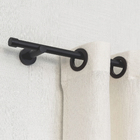 Varão de Cortina 2 metros 20mm Aço Graph e Facto Preto Mate Inspire