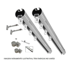 Varão Deslizante Duplo Aço Escovado 2m 28/19mm