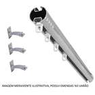 Varão Deslizante Simples Aço Escovado 6m 28mm