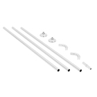 Varão para Cortina de Banheiro Universal Cromada Sensea