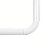 Varão para Cortina de Banheiro Curvo 90x175cm Branco Sensea