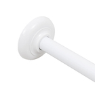 Varão para Cortina de Banheiro Curvo 90x175cm Branco Sensea