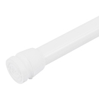 Varão para Cortina de Banheiro Extensível Aço Branco Maxeb