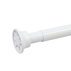 Varão para Cortina de Banheiro Extensível de 120cm a 220cm Branco Sensea