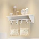 Varão Porta Fraldas E Prateleira Quarto Infantil 100% Mdf - B