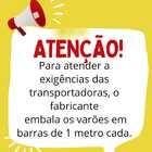 Varão Simples Para Cortina De 3 Metros De Ferro 28 Mm Colorid