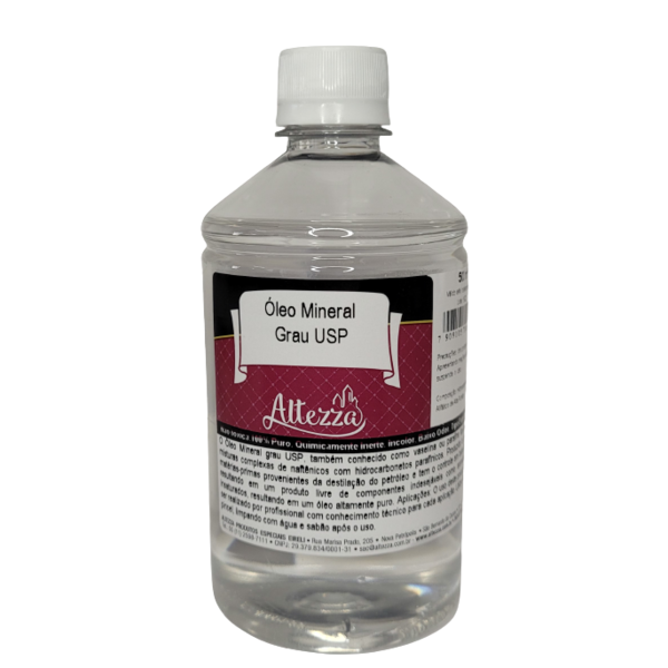 Vaselina Líquida (óleo Mineral) 500 Ml - Sem Cheiro/sem Cor