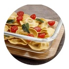 Vasilha Retangular De Vidro Com Tampa De Bambu 1 5 L