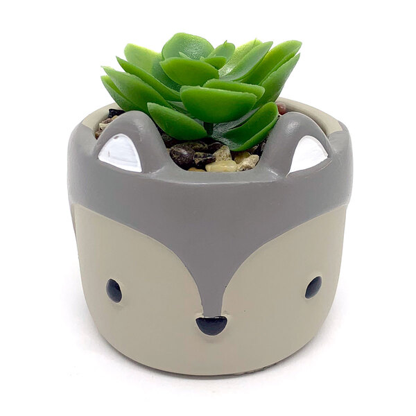 Vasinho Decorativo Porco Espinho Planta Suculenta Artificial