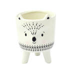 Vasinho Vaso Cachepot Raposa De Cerâmica Branco