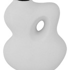 Vaso 18x16x16cm Cerâmica Branco