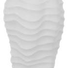 Vaso 21x13x13cm Cerâmica Branco