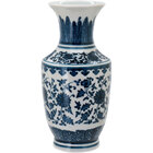 Vaso 22x10x10cm Cerâmica Azul