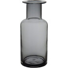 Vaso 22x9x9cm Vidro Cinza
