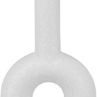 Vaso 25x10x10cm Cerâmica Branco