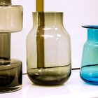 Vaso 28x12x12cm Vidro Âmbar