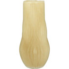 Vaso 32x14x14cm Vidro Marfim