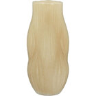 Vaso 32x14x14cm Vidro Marfim