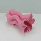 Vaso 3d Decorativo Home&co Cerâmica 24x14x14cm Rosa