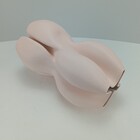 Vaso 3d Decorativo Home&co Cerâmica 32x19x19cm Nude