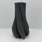 Vaso 3d Decorativo Home&co Cerâmica 35x20x20cm Preto